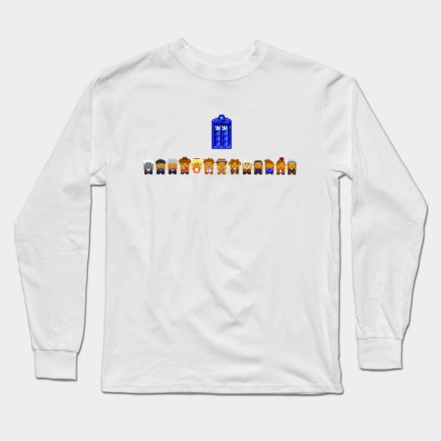 The 8bit Doctors. Long Sleeve T-Shirt by SnowflakeOriginals